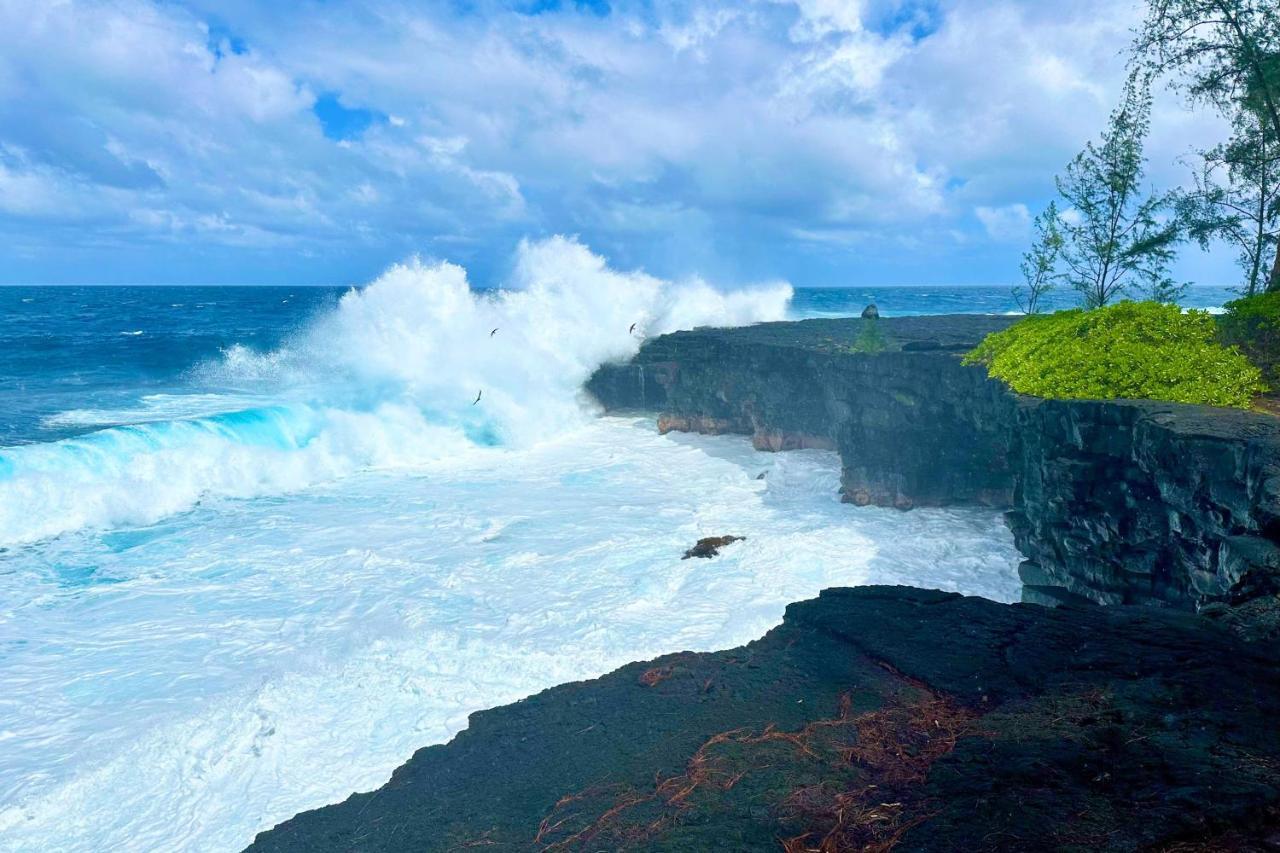 Direct Oceanfront, Big Island Home Keaau Exterior foto